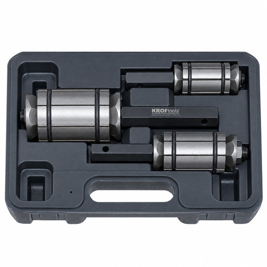 Set prese pentru largit teava de esapament 3 piese 30-87mm KROFTOOLS