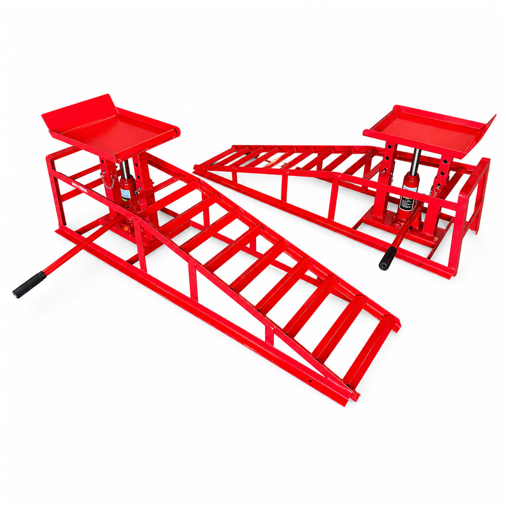 Set rampa auto cu elevare hidraulica 2T GEBO TOOLS