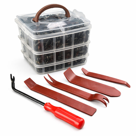 Set scula indepartat cleme tapiterii cu clipsuri cleme auto universale 620 piese GEBO TOOLS