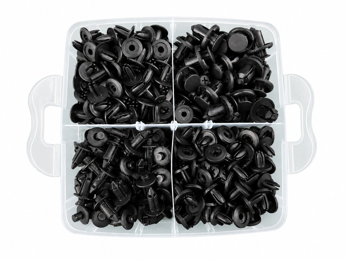 Set scula indepartat cleme tapiterii cu clipsuri cleme auto universale 620 piese GEBO TOOLS