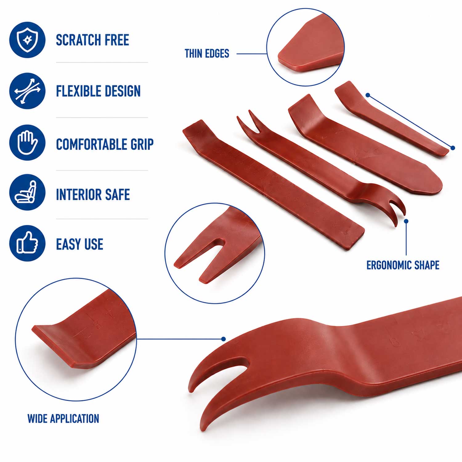 Set scula indepartat cleme tapiterii cu clipsuri cleme auto universale 620 piese GEBO TOOLS