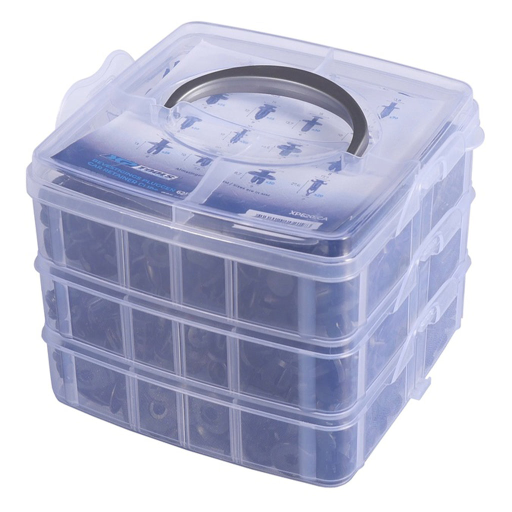 Set scula indepartat cleme tapiterii cu clipsuri cleme auto universale 620 piese HBM