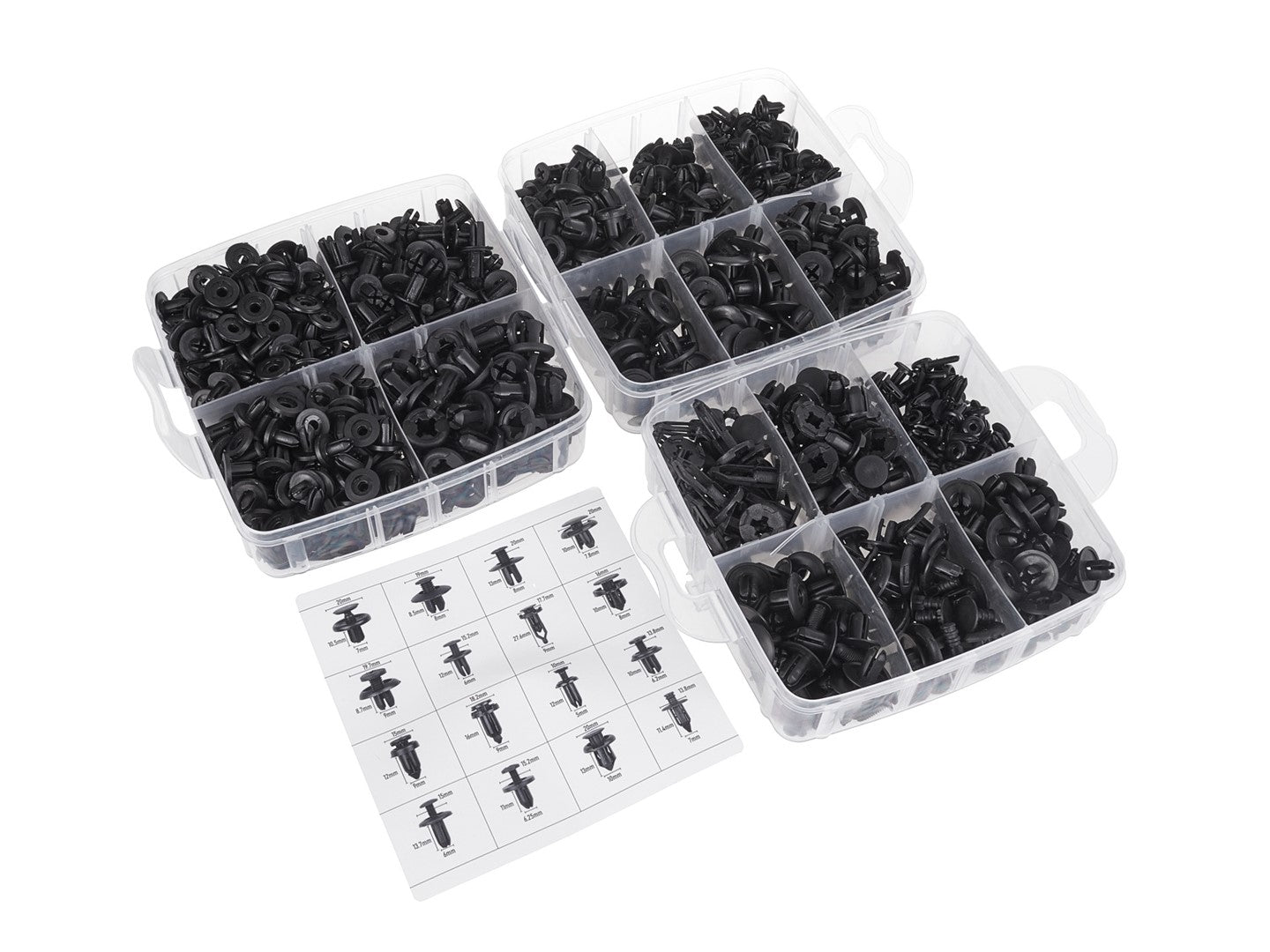 Set scule indepartat cleme tapiterii cu clipsuri cleme auto universale 655 piese