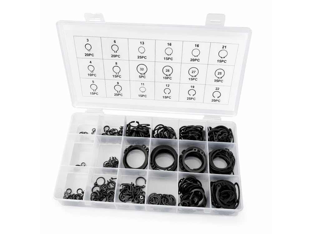 Set sigurante SEEGER exterioare 300 bucati GEBO TOOLS