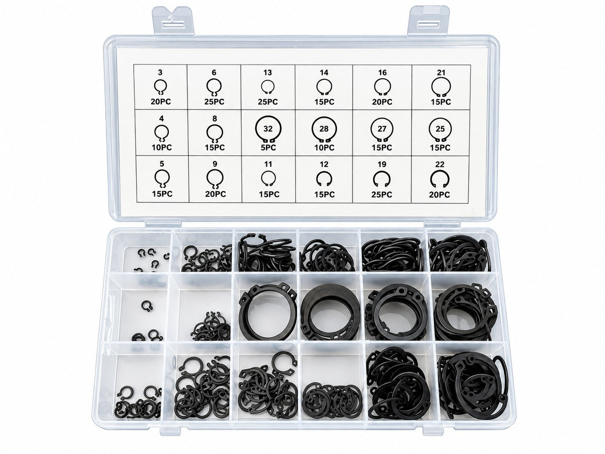 Set sigurante SEEGER exterioare 300 bucati GEBO TOOLS
