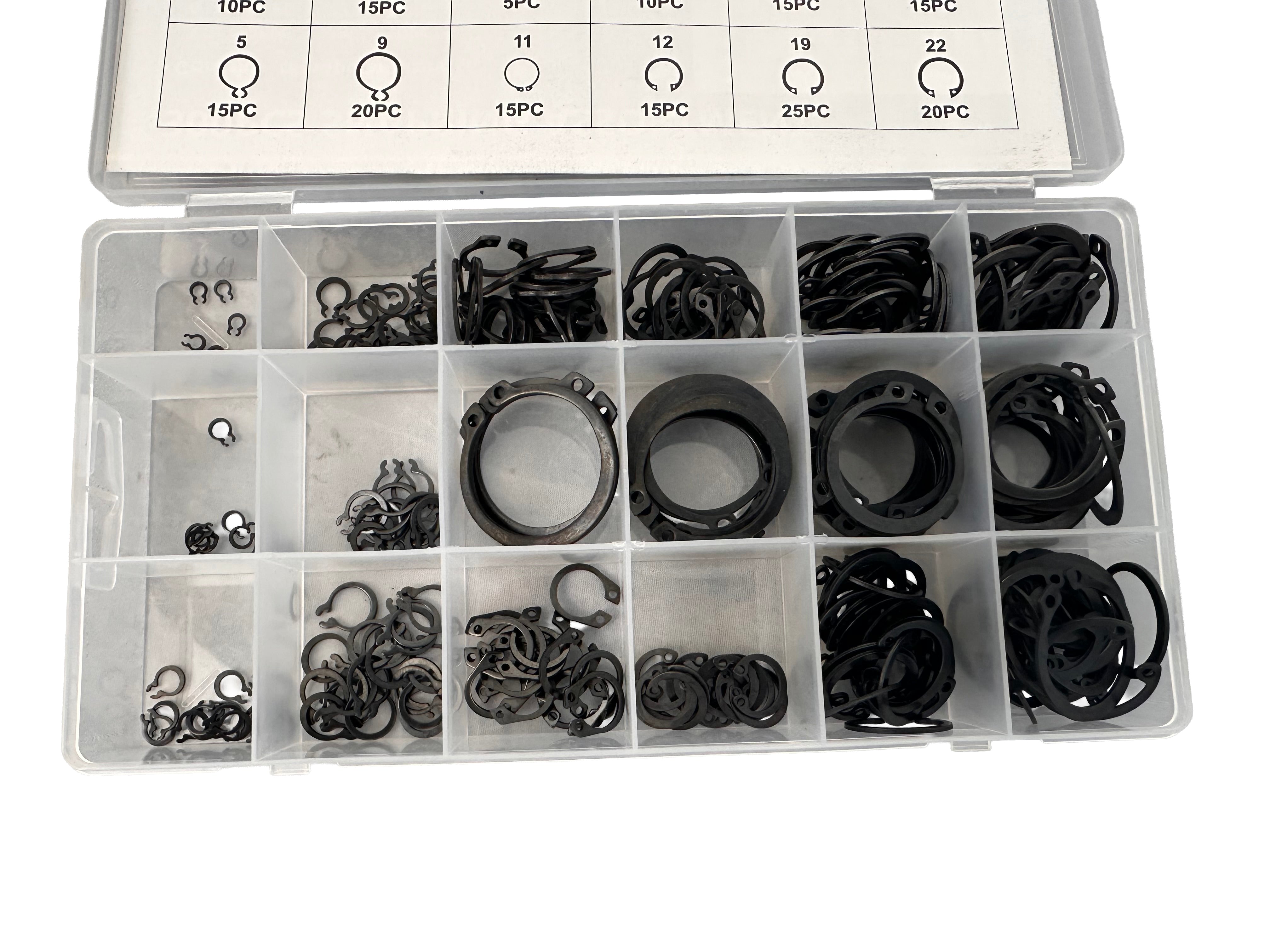 Set sigurante SEEGER exterioare 300 bucati GEBO TOOLS