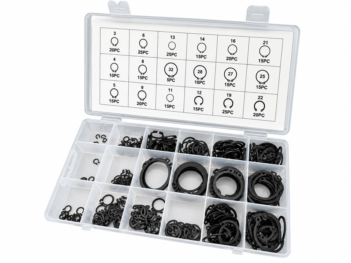 Set sigurante SEEGER exterioare 300 bucati GEBO TOOLS