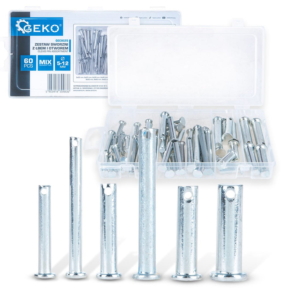Set stifturi clevis 60buc GEKO