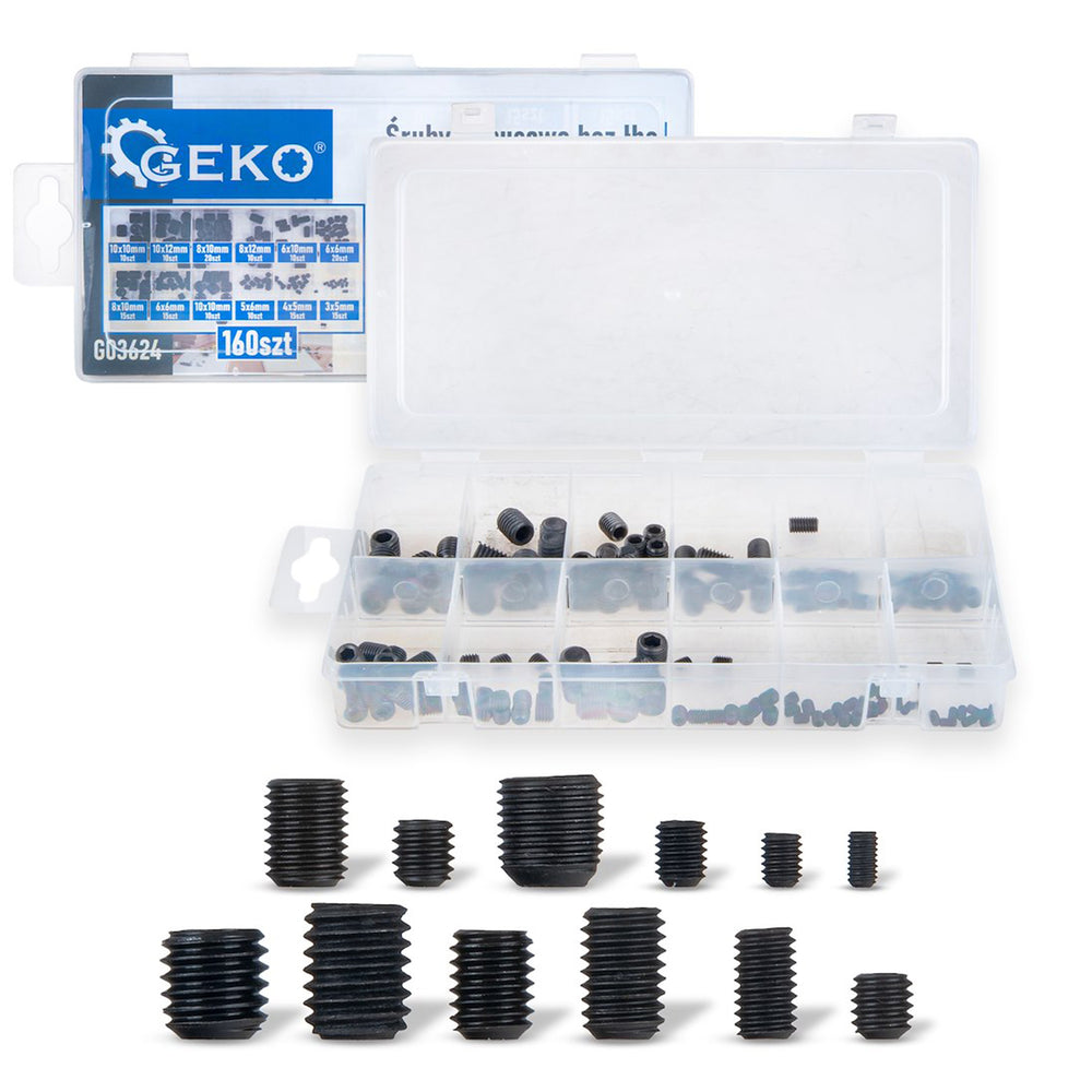 Set stifturi filetante imbus 160buc GEKO