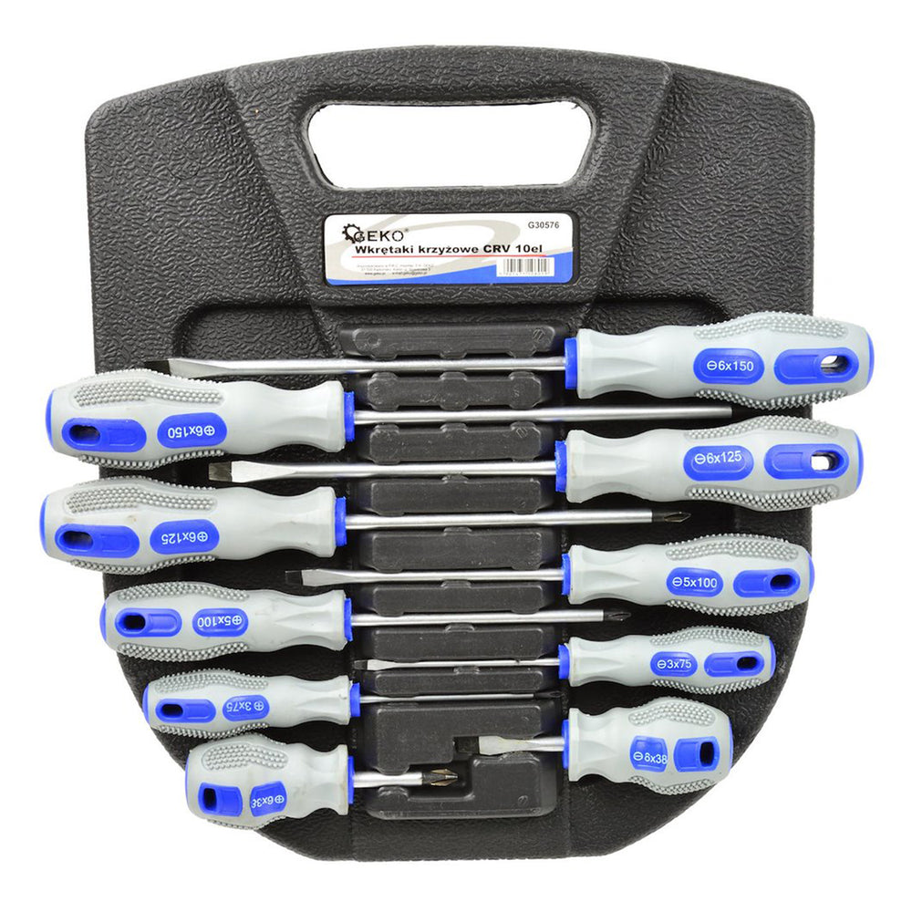 Set surubelnite CRV 10 piese GEKO