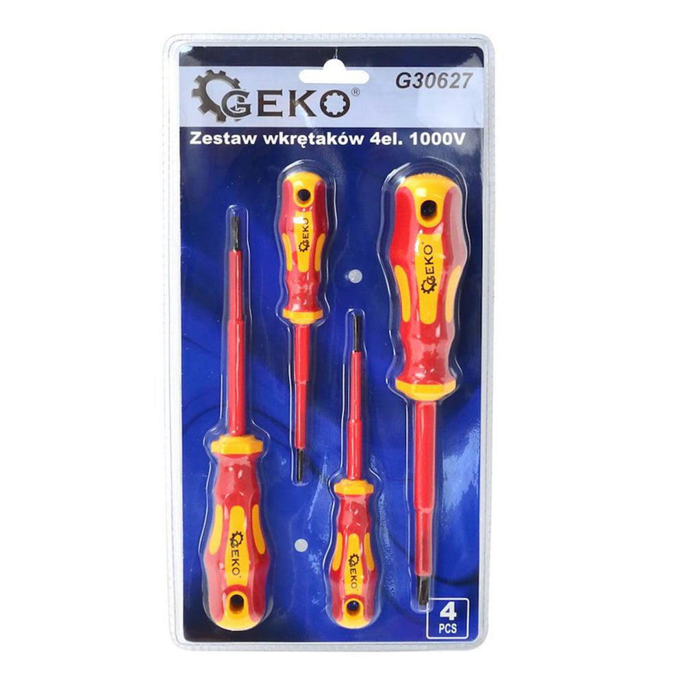 Set surubelnite izolate pentru electricieni 1000v 4 piese GEKO
