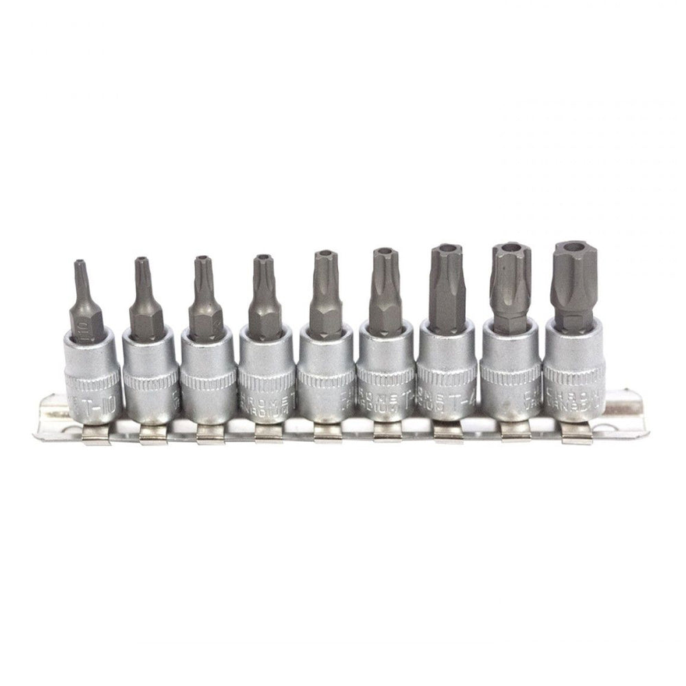 Set TORX 1/4 5 laturi pentru debitmetru 9 piese t10-t50 KROFTOOLS