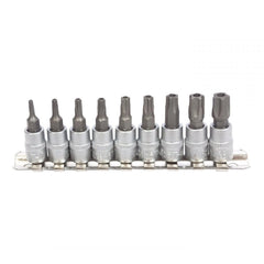 Set TORX 1/4 5 laturi pentru debitmetru 9 piese t10-t50 KROFTOOLS