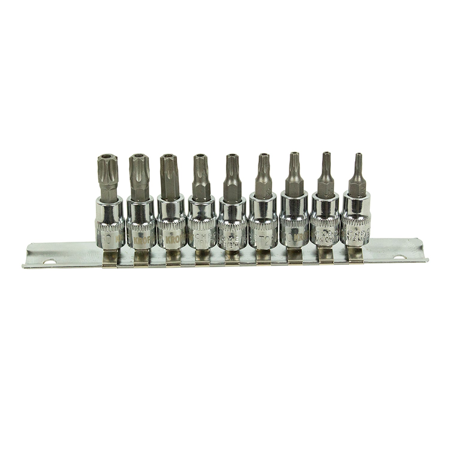 Set TORX 1/4 9 piese t10-t50 KROFTOOLS