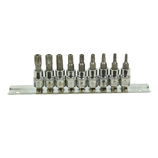 Set TORX 1/4 9 piese t10-t50 KROFTOOLS