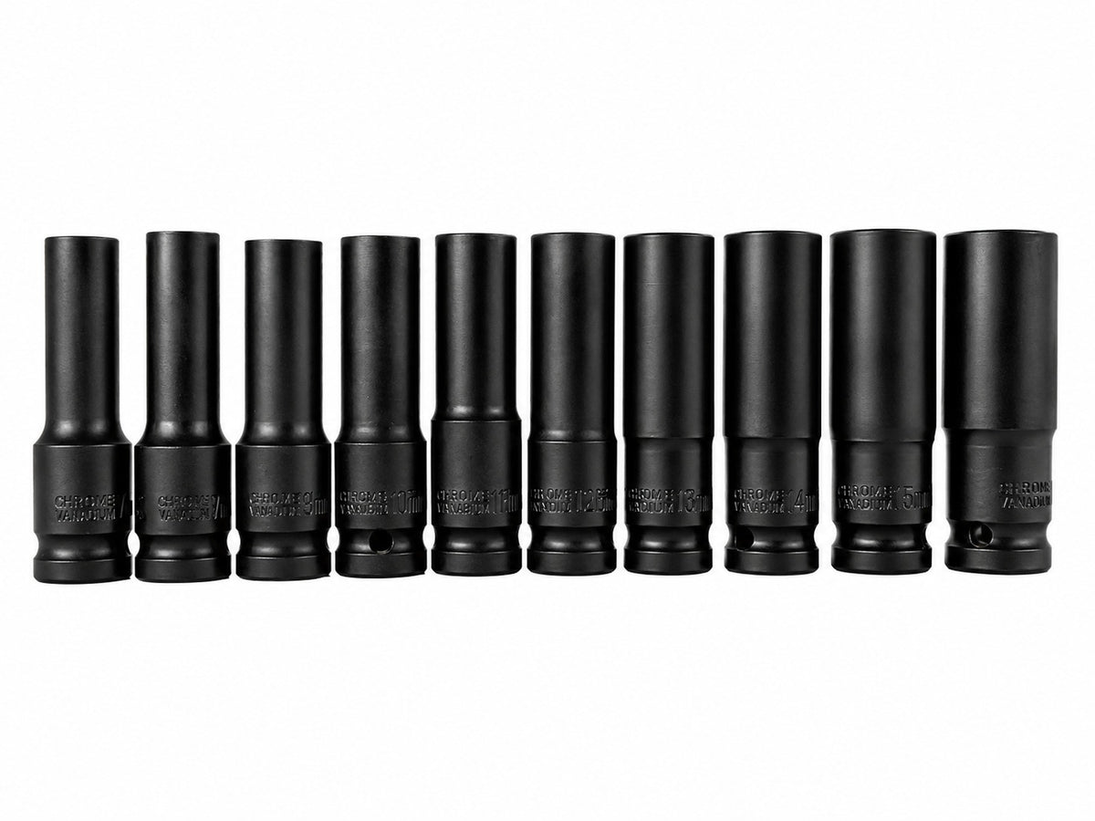Set tubulare 1/2 lungi negre 8-24 mm 10 piese GEBO TOOLS