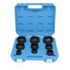 Set tubulare cu 4 pini pentru piulite canelate 9 piese