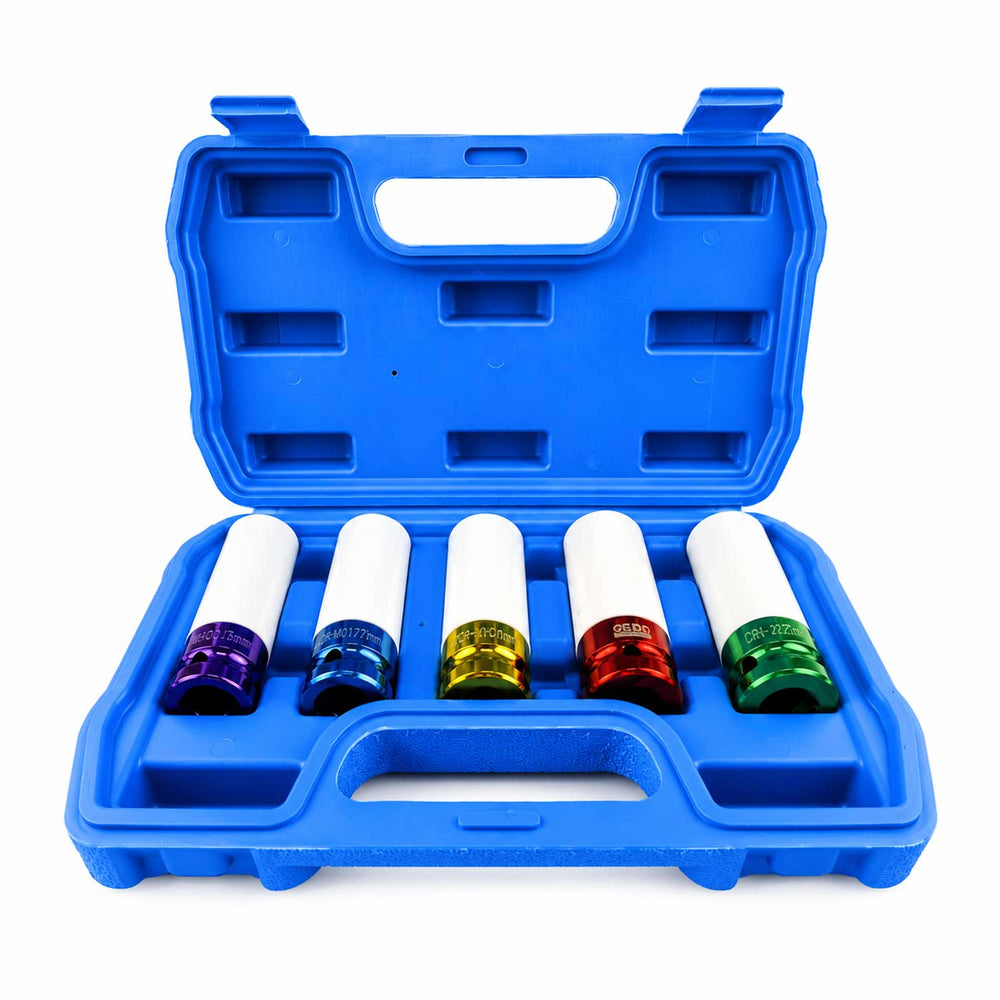 Set tubulare cu protectie pentru jante aliaj 5 buc GEBO TOOLS