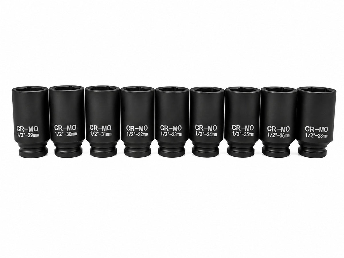 Set tubulare de impact 1/2 pentru planetare 9 piese 29-38mm psa VAG BMW GEBO TOOLS