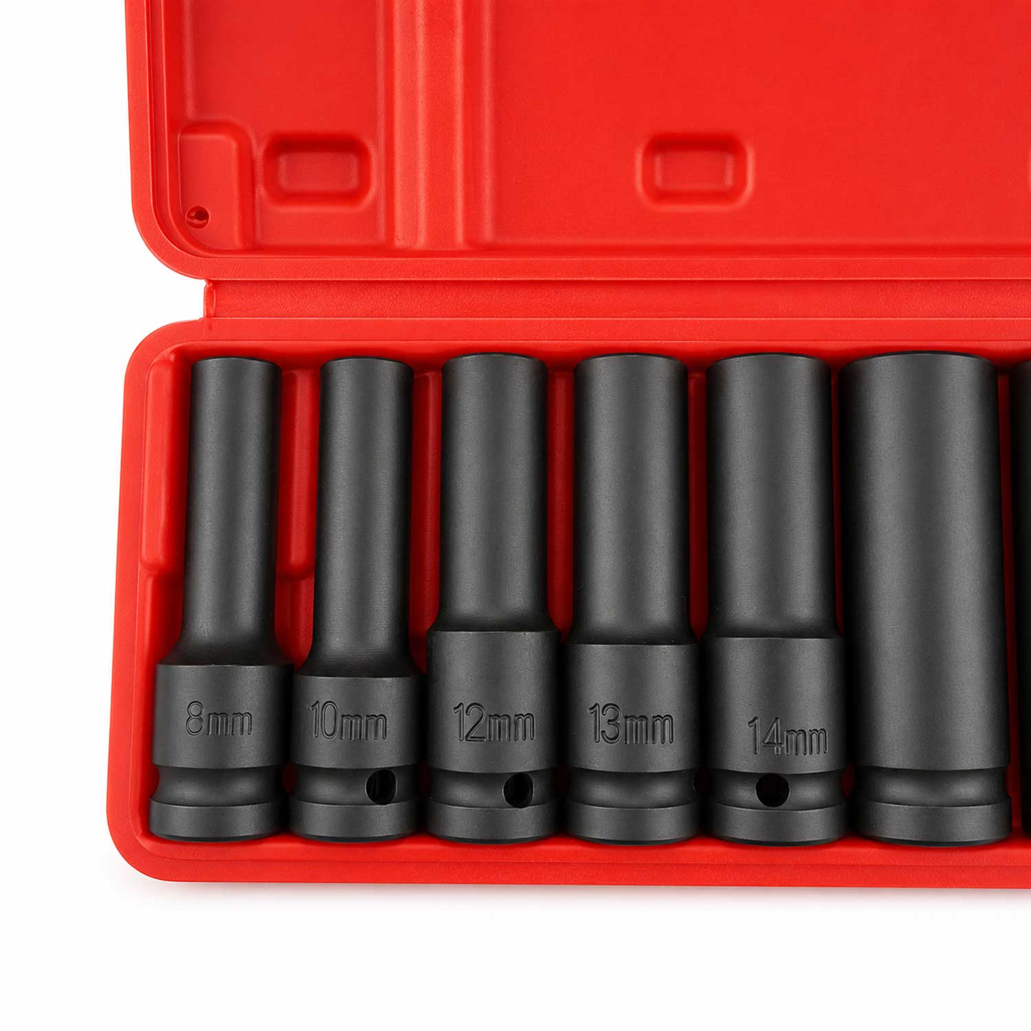 Set tubulare de impact hexagonale 1/2" 8-24 mm 10 piese Gebo Tools