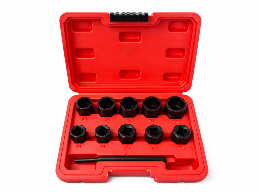 Set tubulare pentru suruburi uzate 9-19mm 11 piese GEBO TOOLS