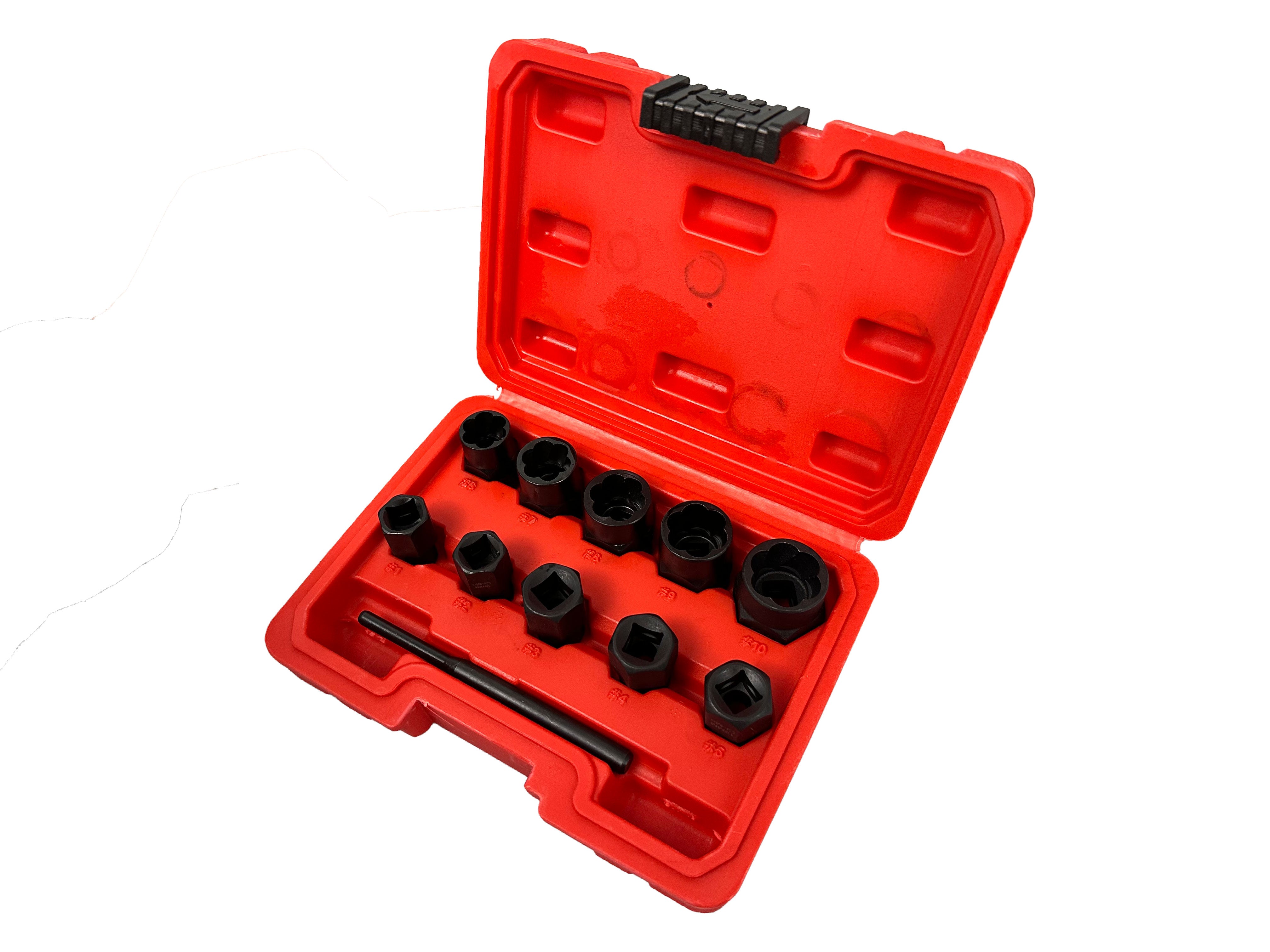 Set tubulare pentru suruburi uzate 9-19mm 11 piese GEBO TOOLS