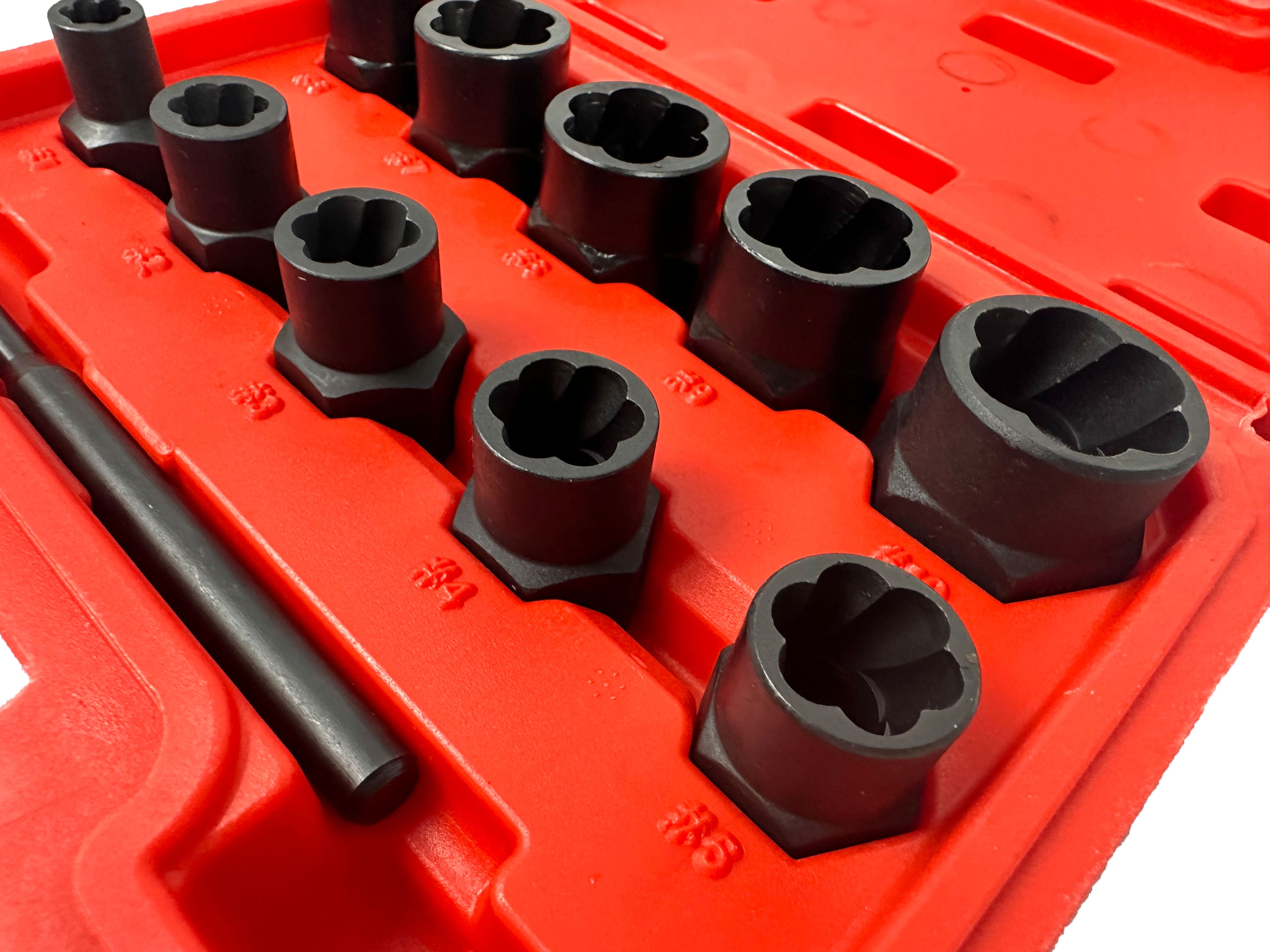 Set tubulare pentru suruburi uzate 9-19mm 11 piese GEBO TOOLS