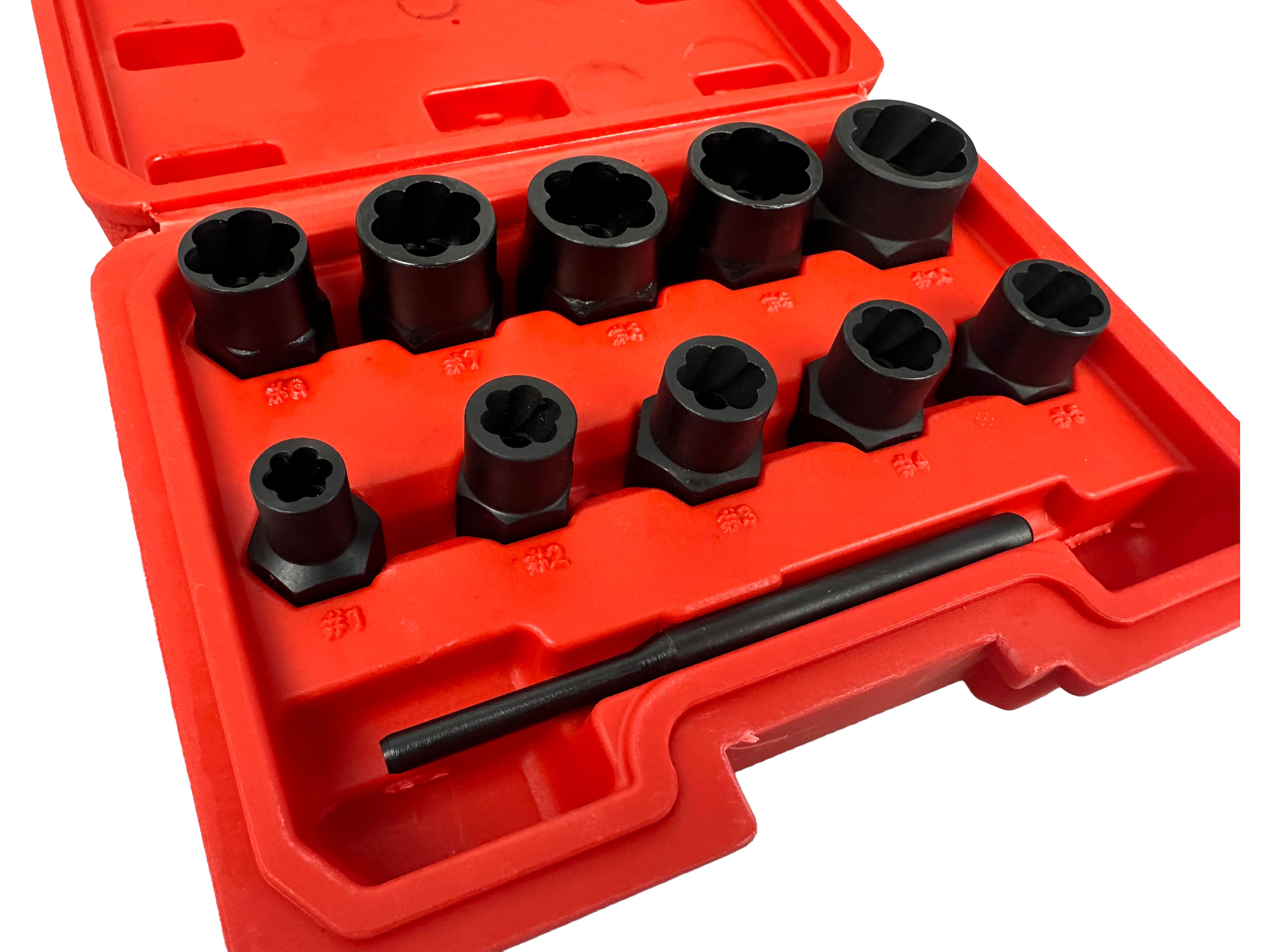 Set tubulare pentru suruburi uzate 9-19mm 11 piese GEBO TOOLS