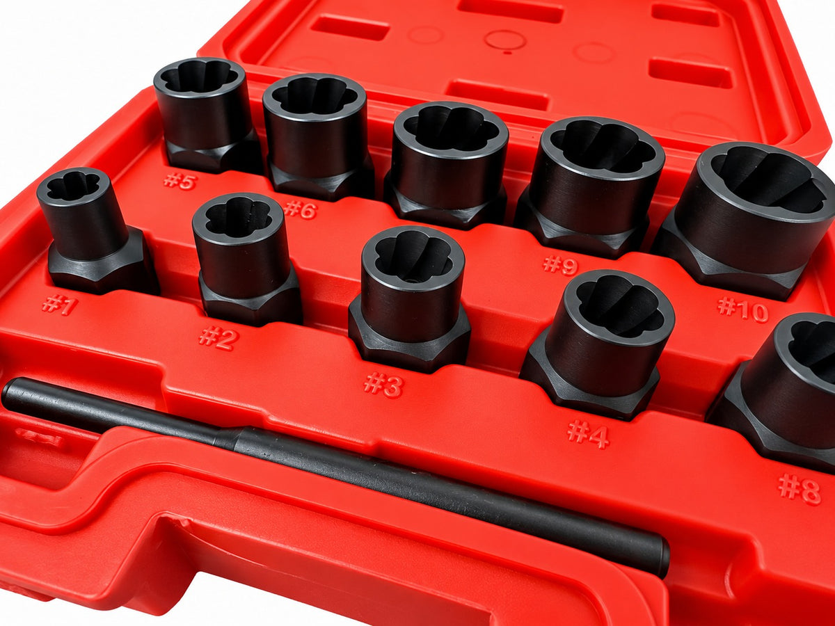 Set tubulare pentru suruburi uzate 9-19mm 11 piese GEBO TOOLS