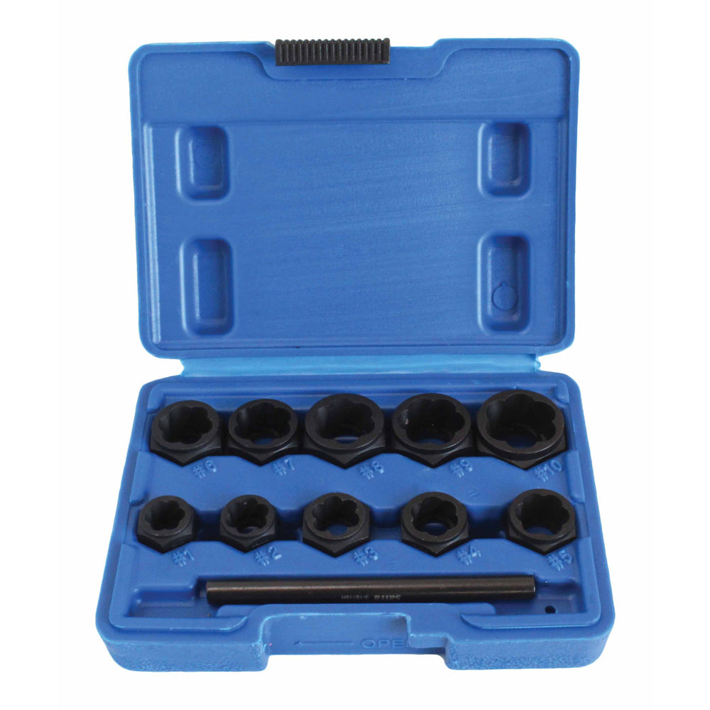 Set tubulare pentru suruburi uzate 9-19mm 11 piese SATRA