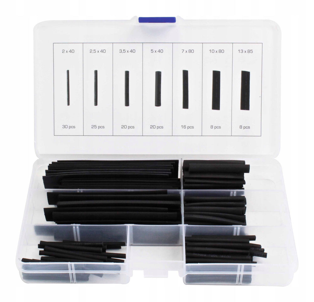 Set tuburi termocontractabile negre TC527 127 piese