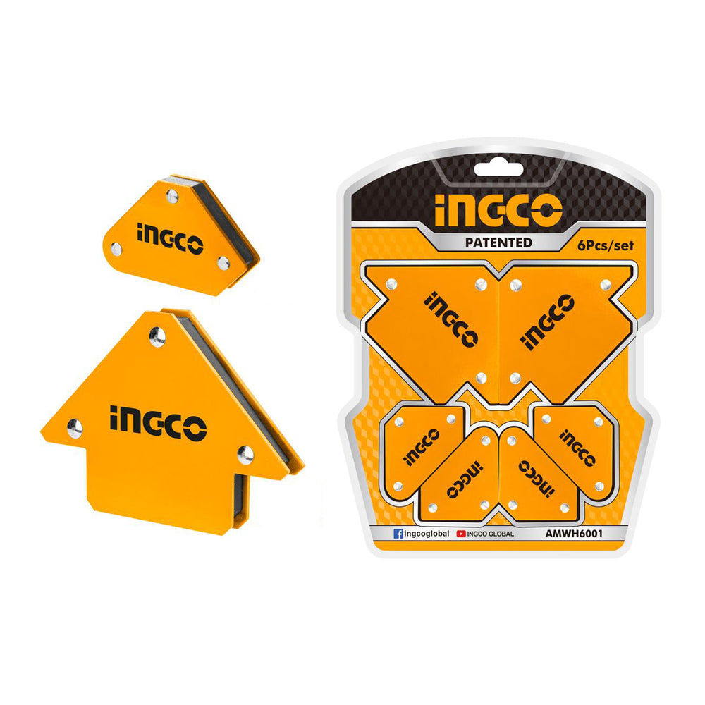 Set vinclu magnetic pentru sudura in unghi 6 bucati INGCO