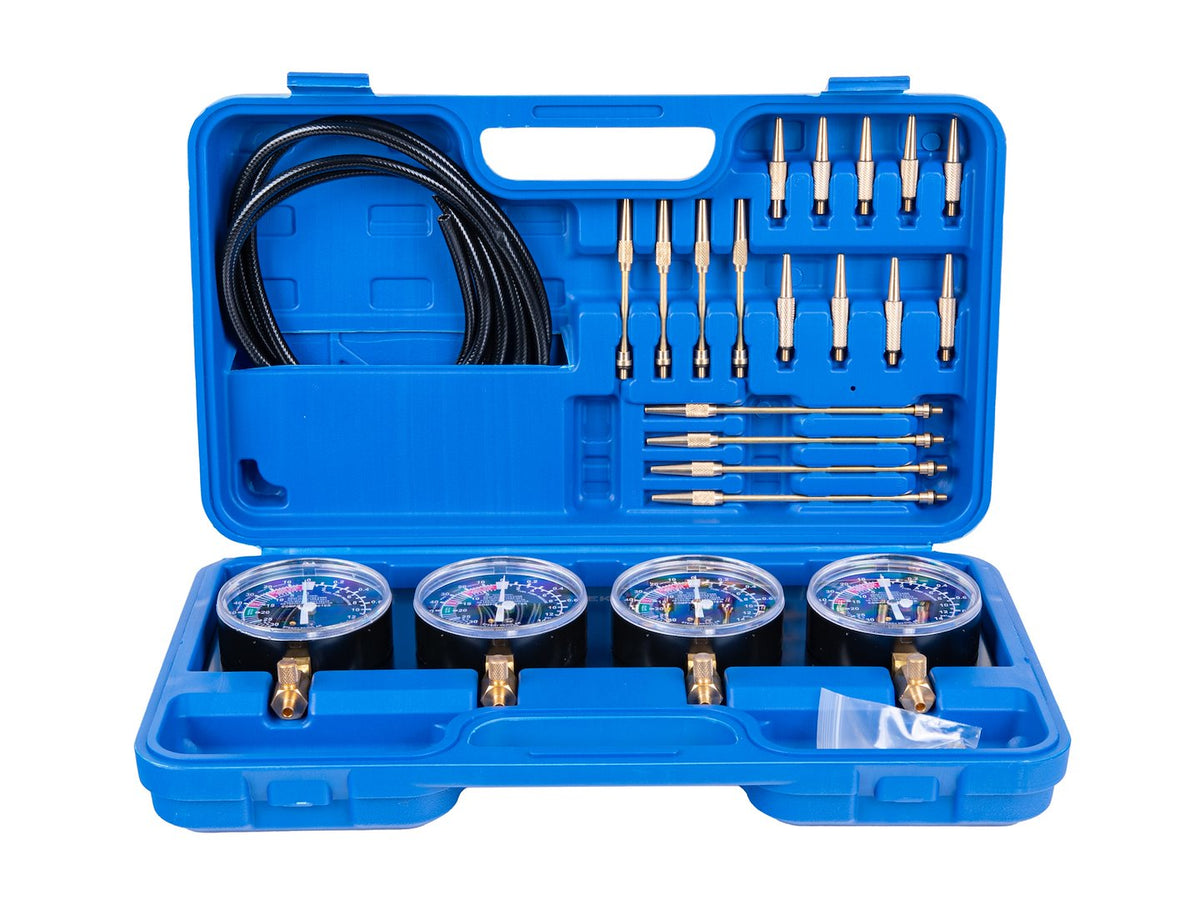 Sincronizator carburatoare tester vid presiune 26 piese GEKO