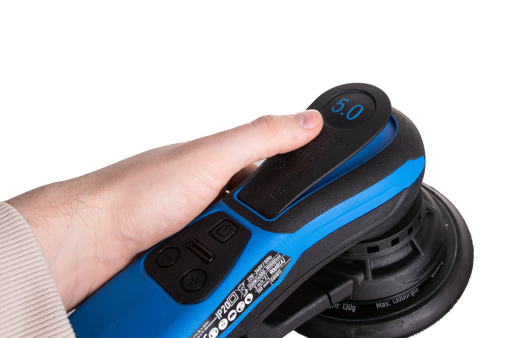 Slefuitor orbital cu excentric 150mm 350W GEKO