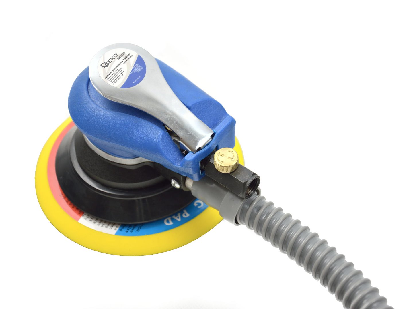 Slefuitor pneumatic excentric orbital 150mm - cu furtun si sac pentru aspirare - GEKO