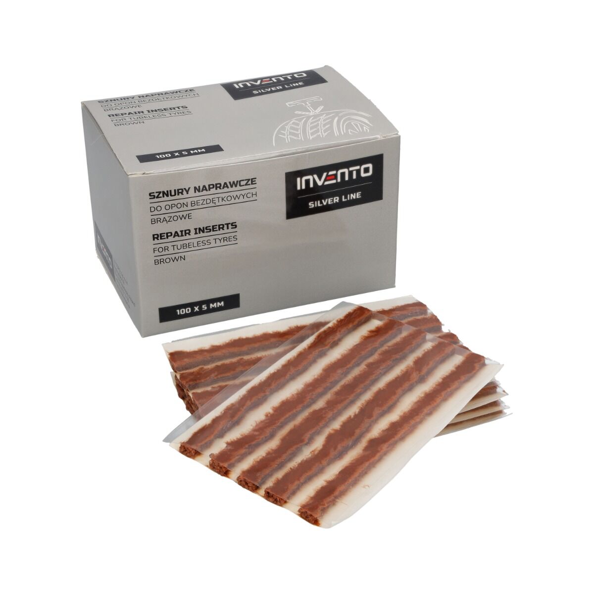 Snur vulcanizare 100x5mm 50 piese INVENTO