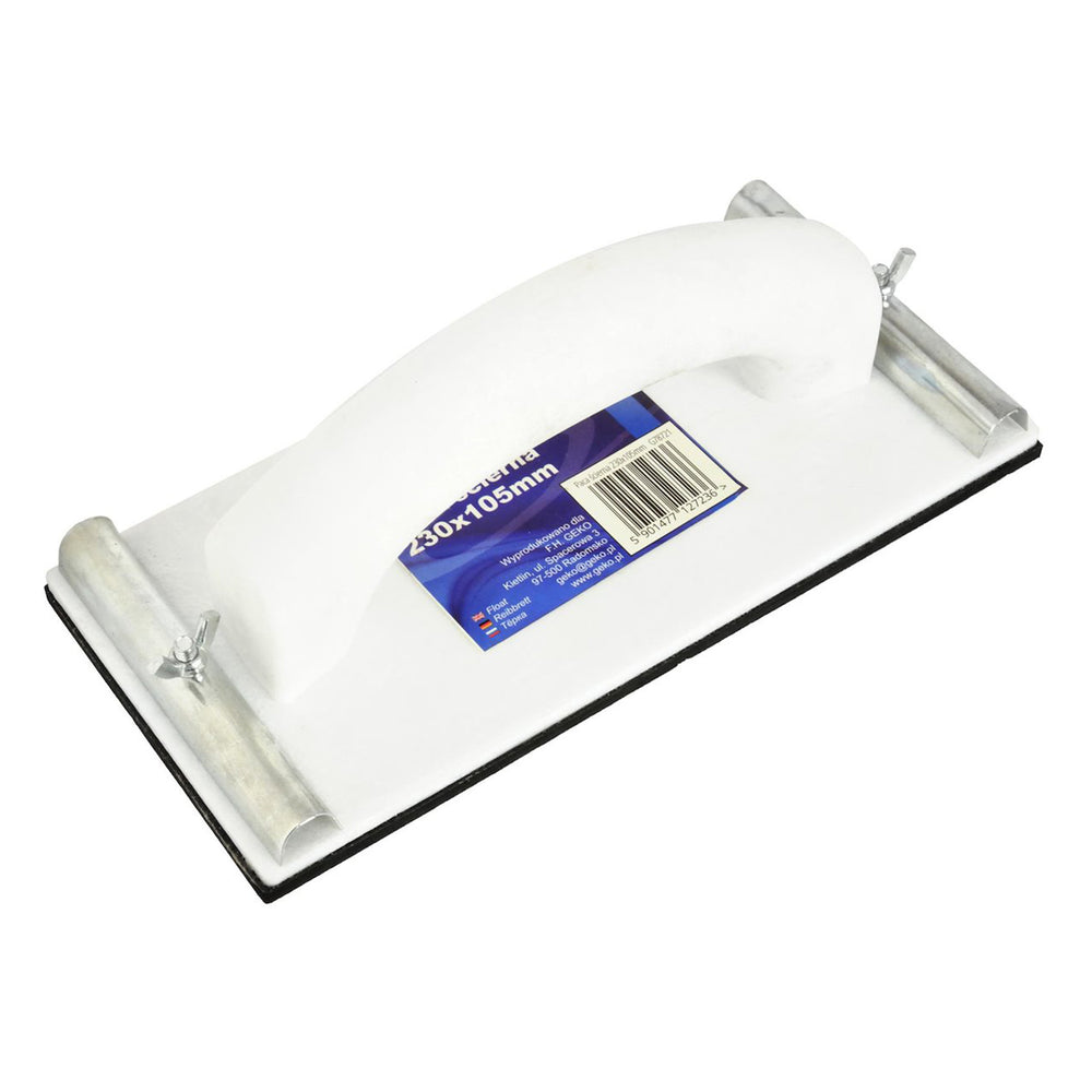 Suport pentru hartie abraziva 230 x 105mm, cu cleme metalice si piulita tip fluture - GEKO