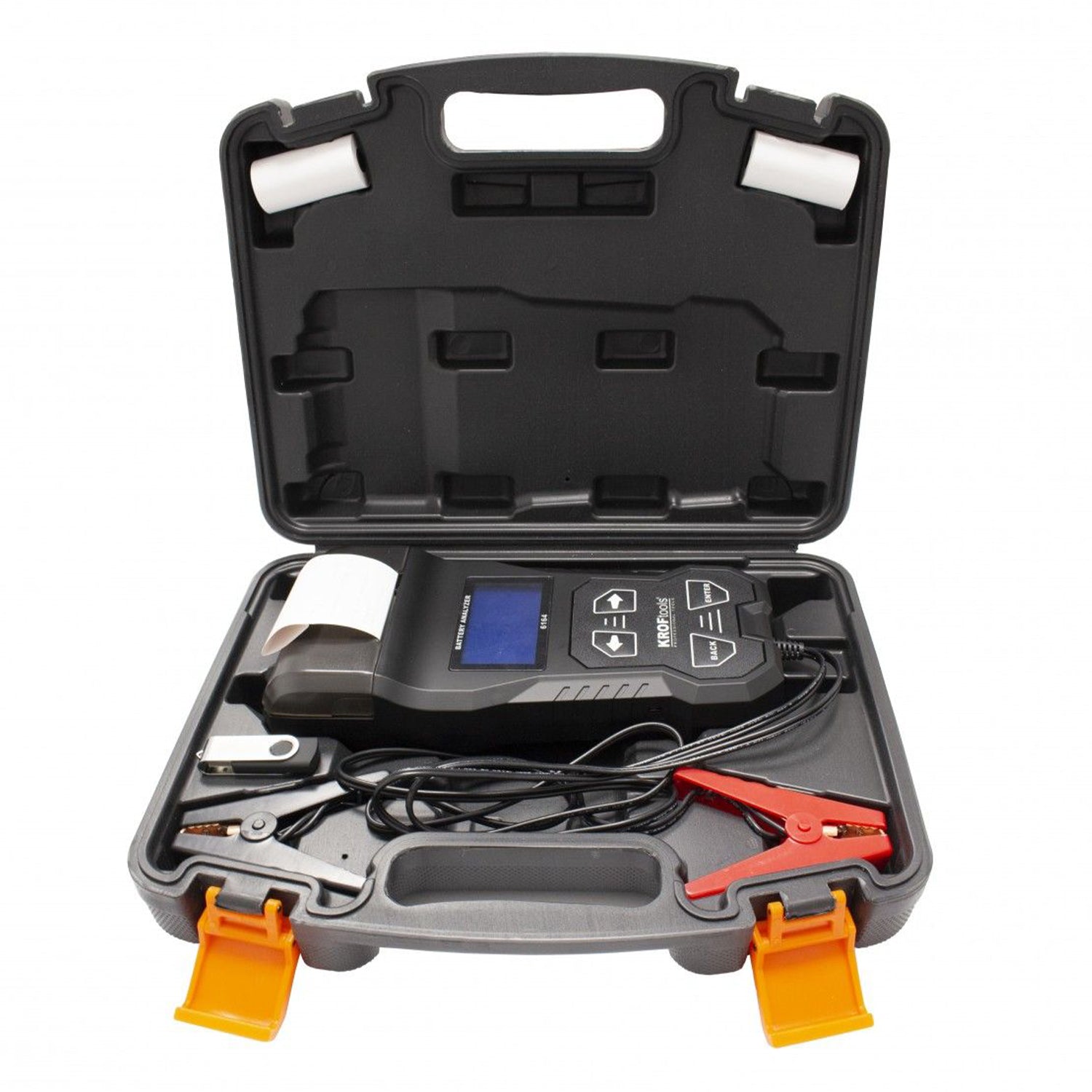 Tester baterie acumulatori auto cu imprimanta 6-12V 12-24V KROFTOOLS