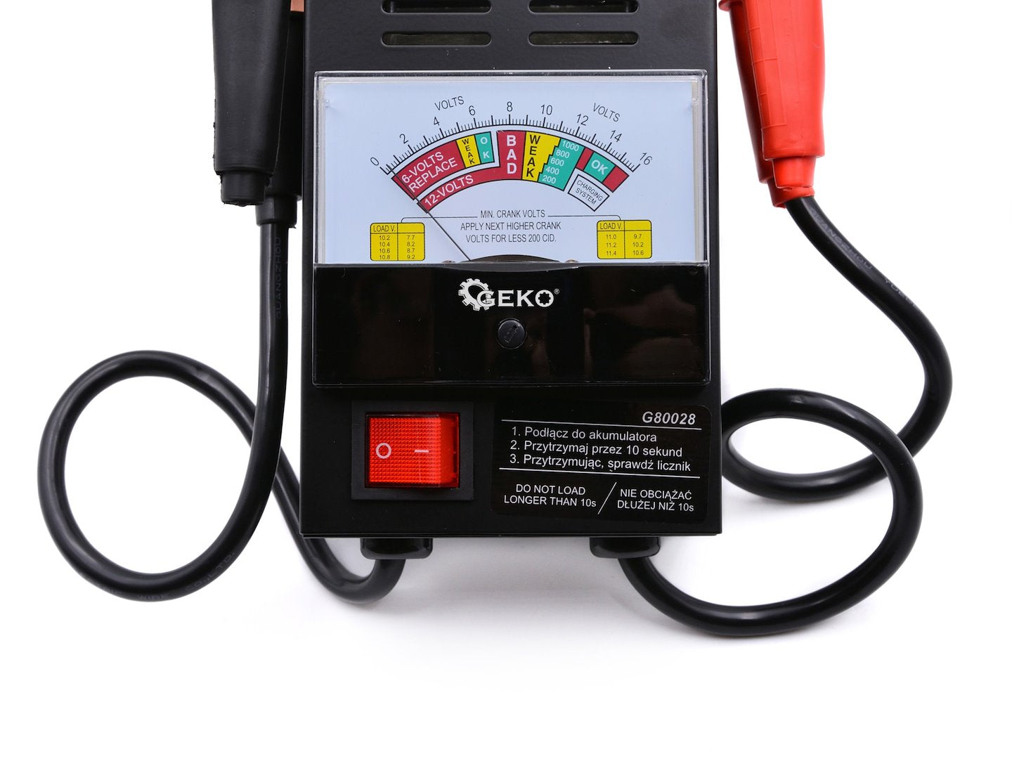 Tester baterii afisaj analogic 6-12V GEKO
