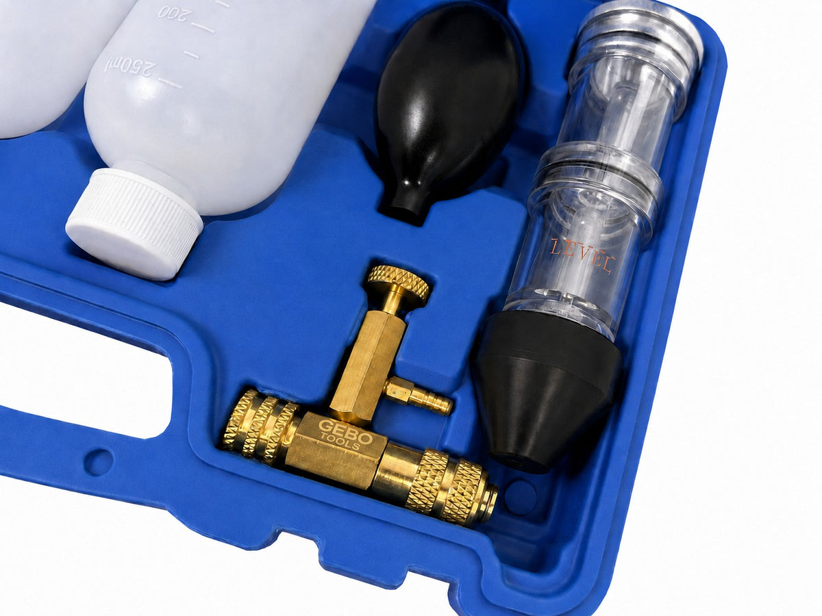 Tester garnitura de chiuloasa cu adaptoare GEBO TOOLS