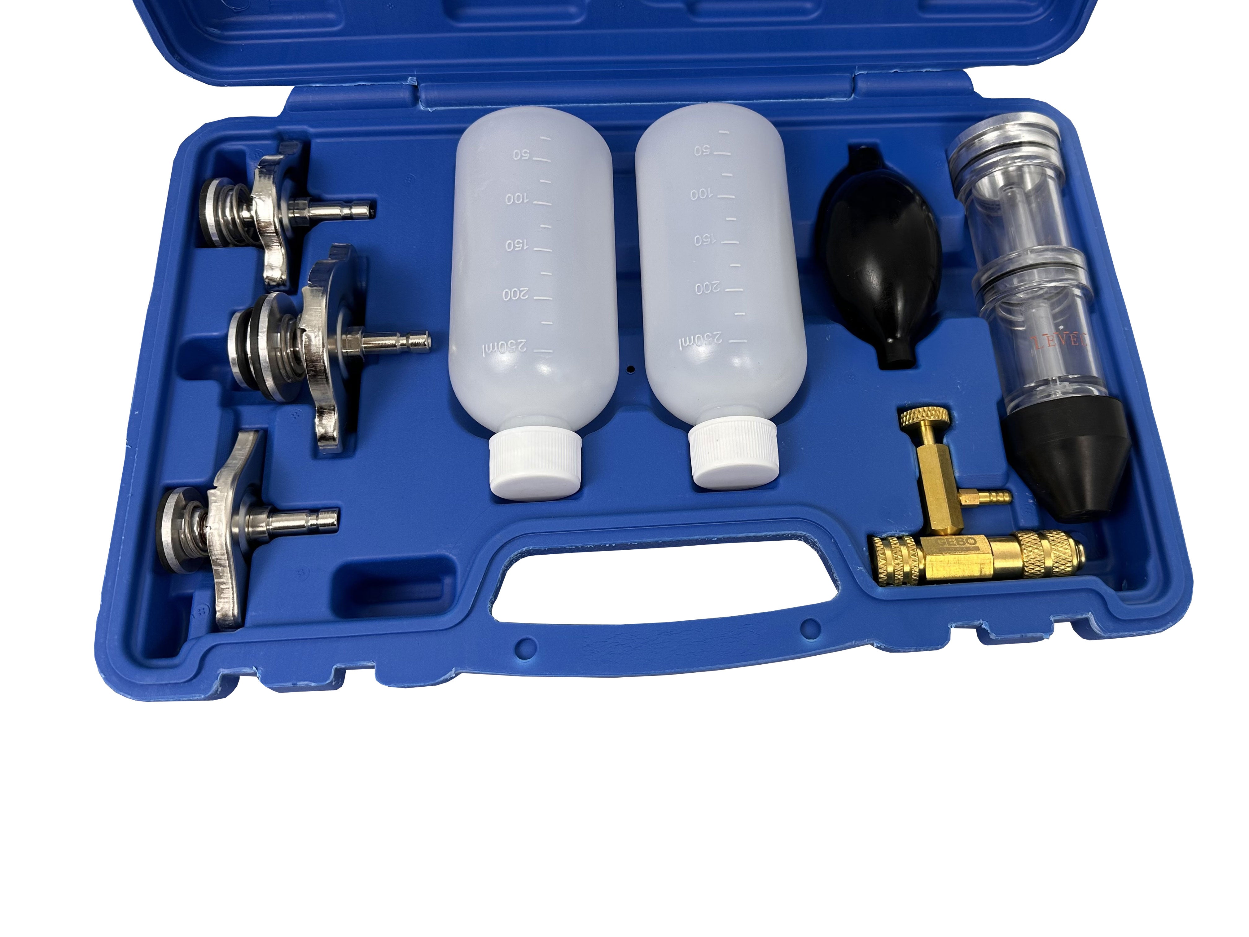 Tester garnitura de chiuloasa cu adaptoare GEBO TOOLS