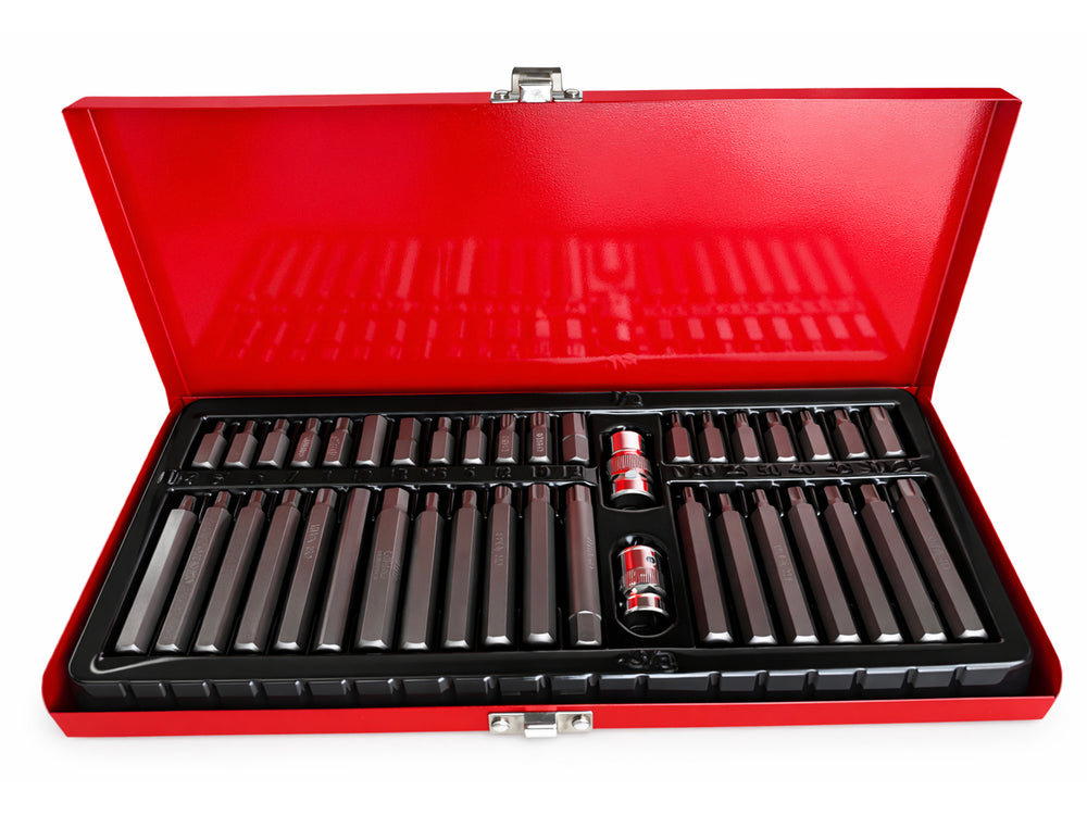 Trusa biti imbusuri TORX XZN hex splin 40 buc cutie metalica GEBO TOOLS