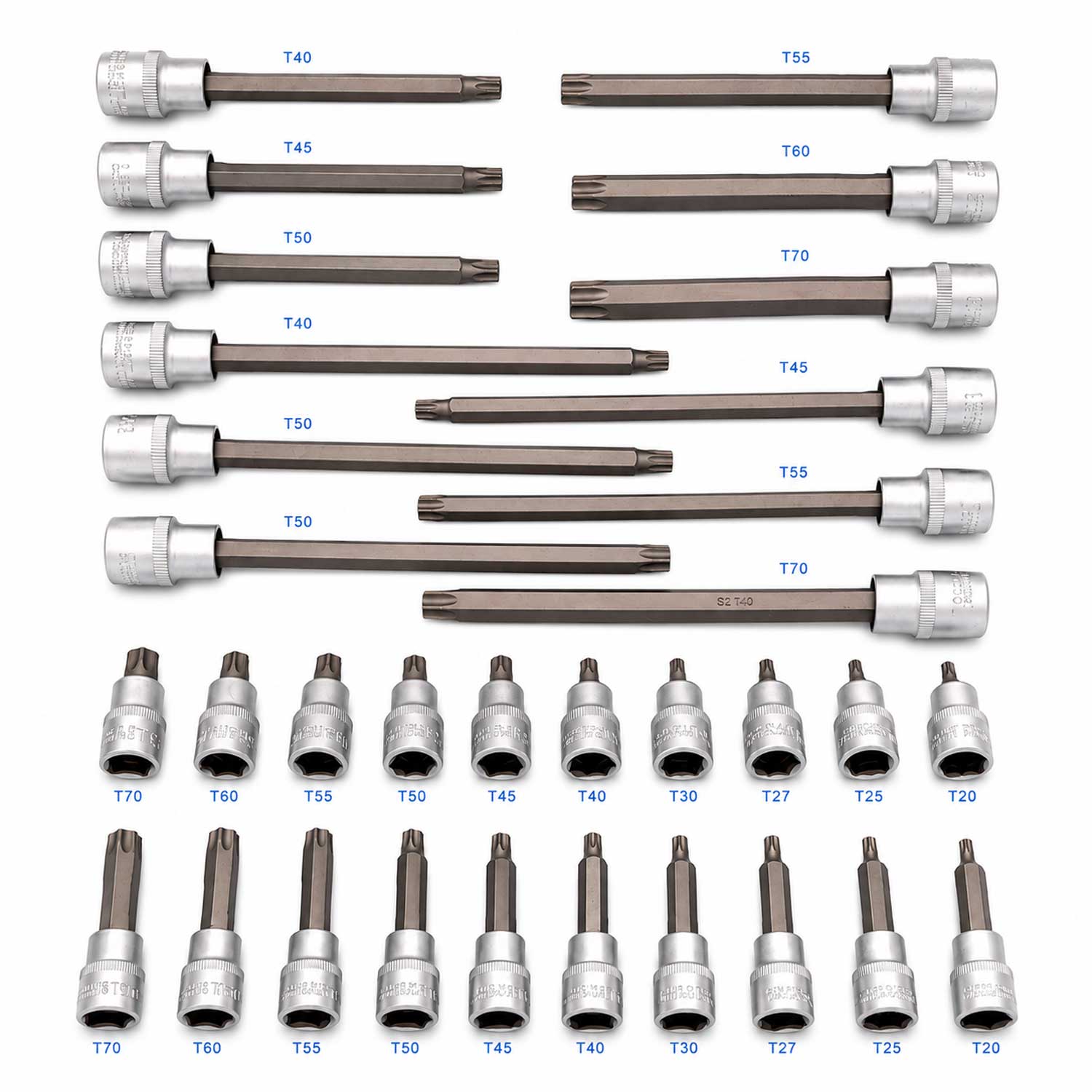 Trusa biti TORX lungi 1/2 32 piese GEBO TOOLS