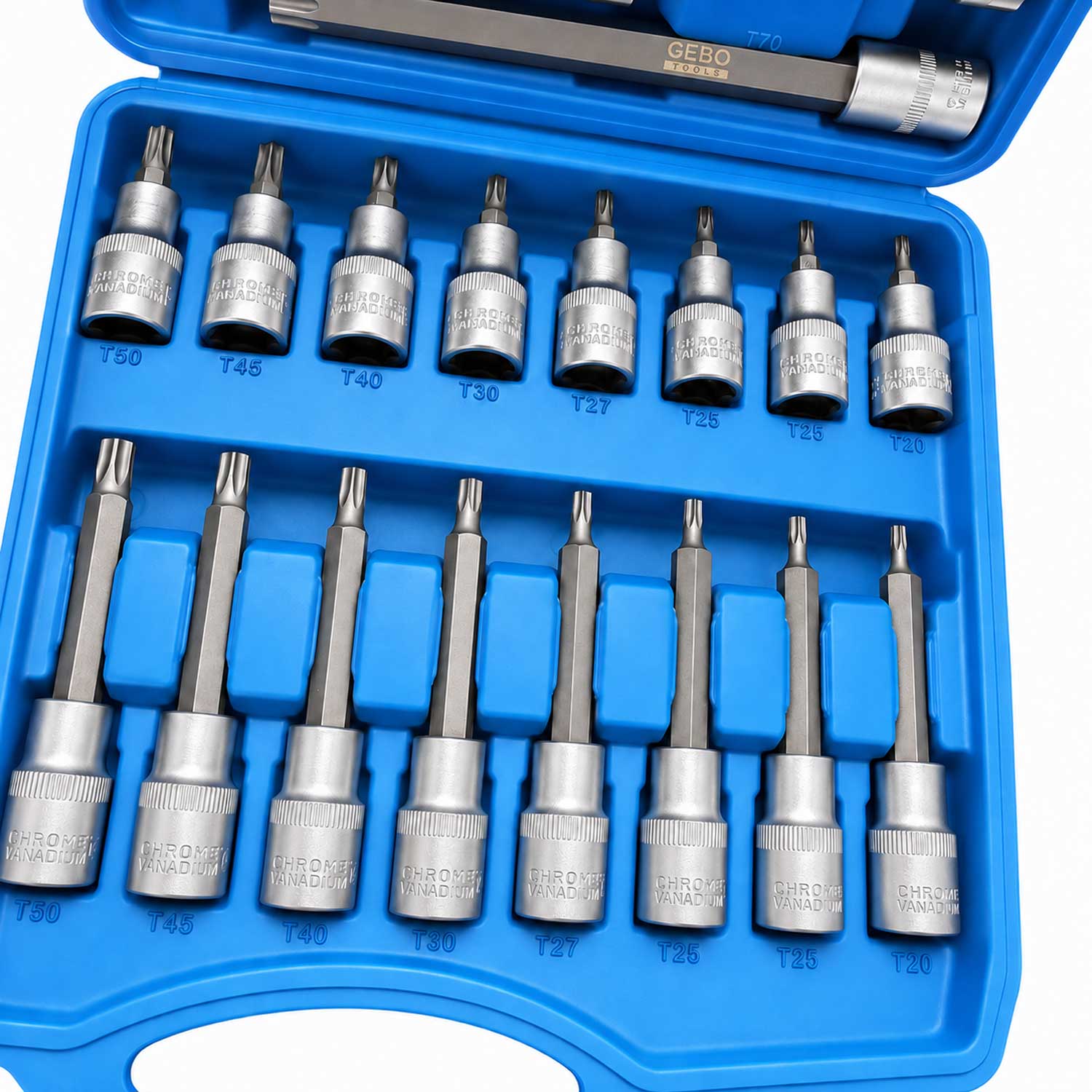 Trusa biti TORX lungi 1/2 32 piese GEBO TOOLS