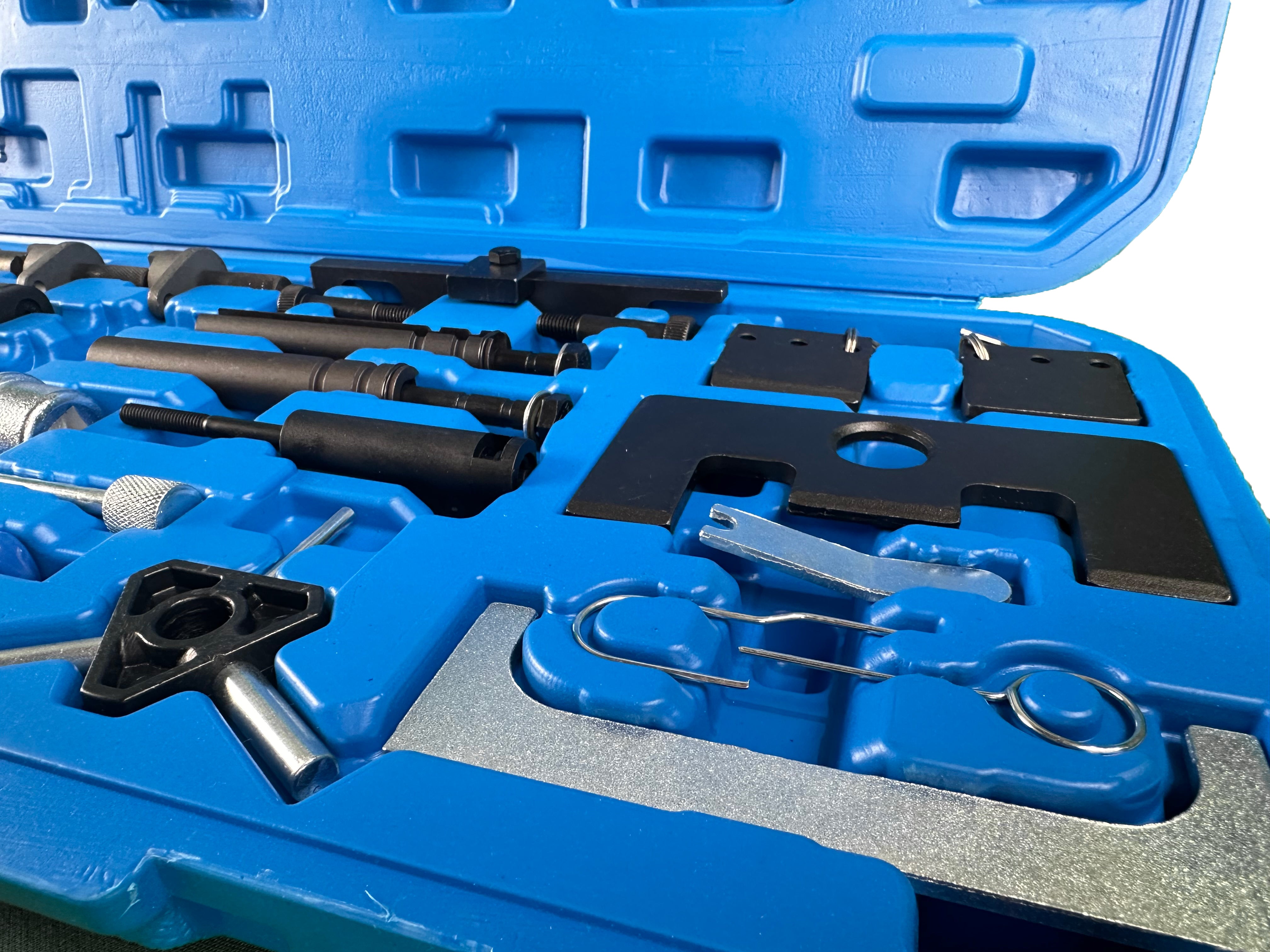 Trusa cale blocare fixare distributie diesel benzina VW AUDI SEAT SKODA 1.2 1.4 1.6 1.9 2.0 2.5 3.3 diesel si benzina GEBO TOOLS