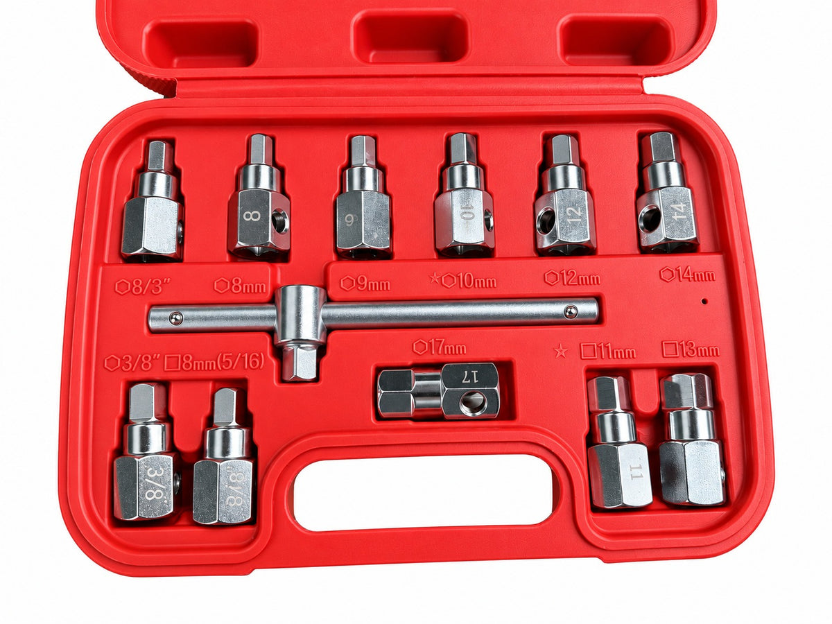 Trusa chei buson baie ulei 12 piese GEBO TOOLS