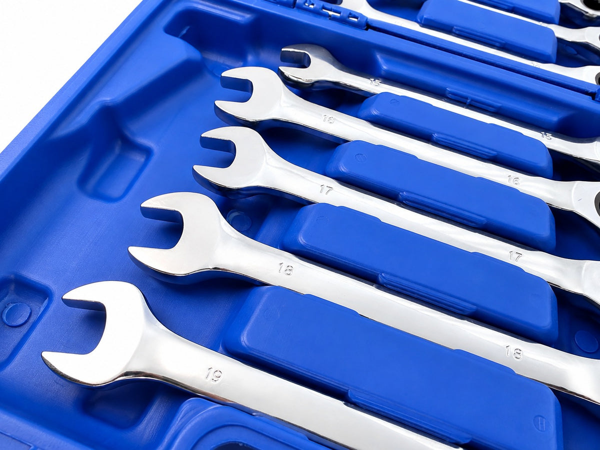 Trusa chei combinate cu clichet 8-19mm 12 piese GEBO TOOLS