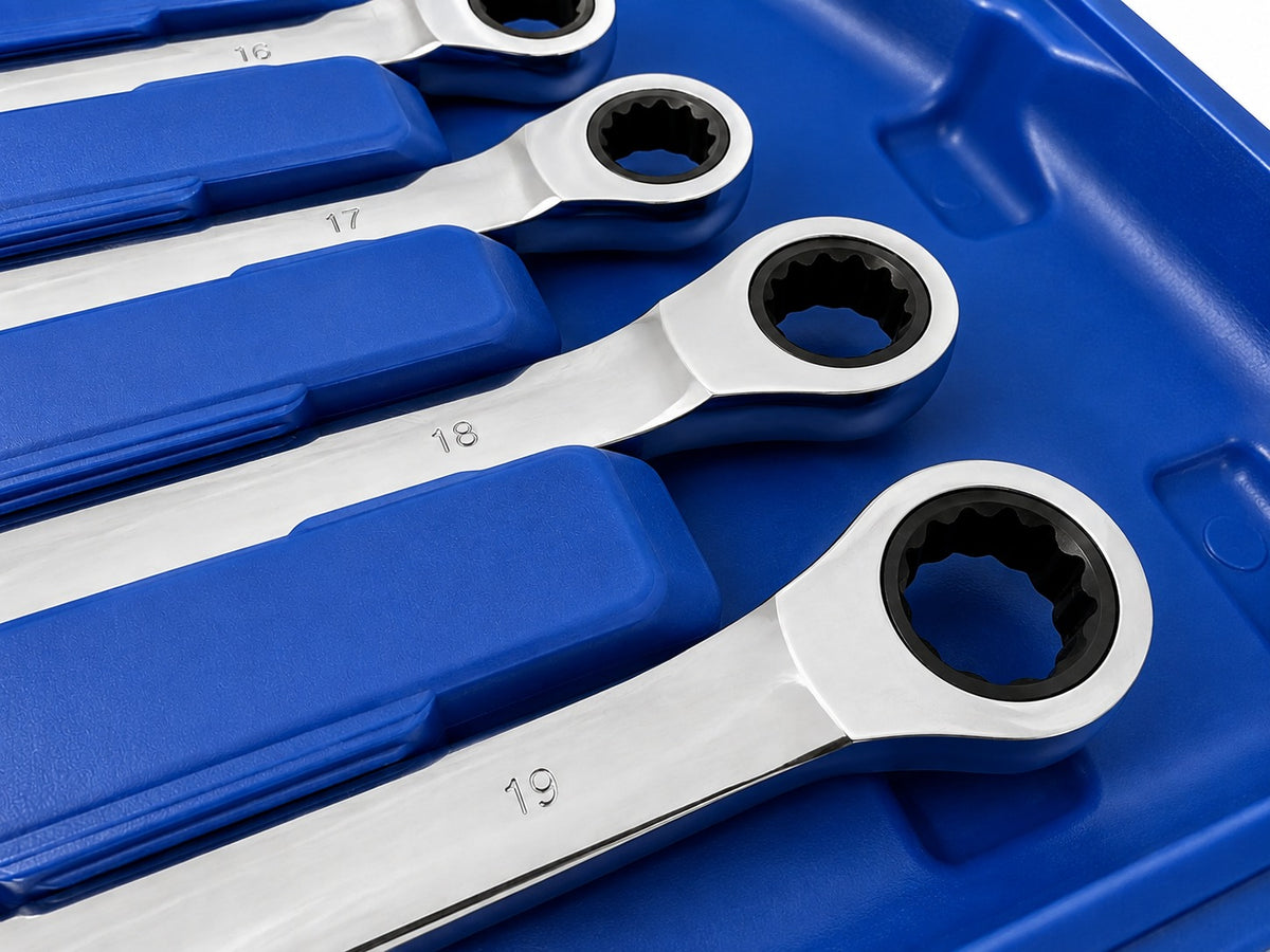 Trusa chei combinate cu clichet 8-19mm 12 piese GEBO TOOLS