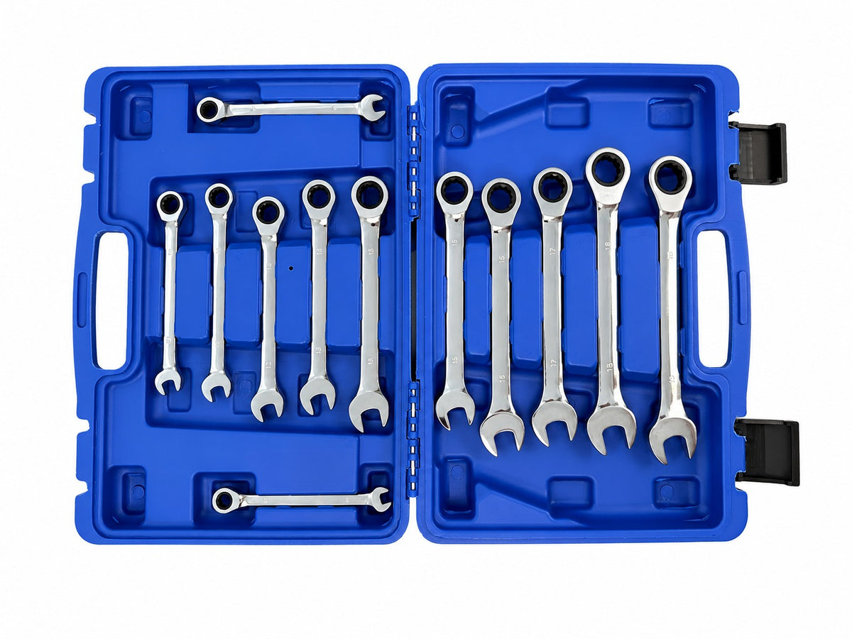 Trusa chei combinate cu clichet 8-19mm 12 piese GEBO TOOLS