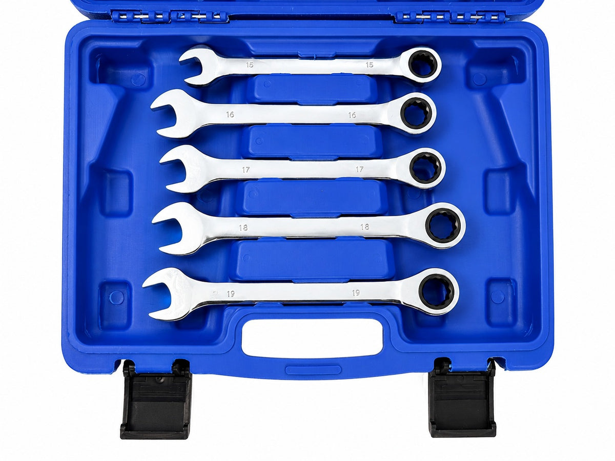 Trusa chei combinate cu clichet 8-19mm 12 piese GEBO TOOLS